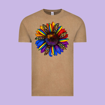 Pride Sunflower Vintage Tee Designed By Jahusdesignshop