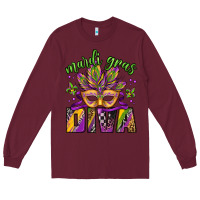 Burgundy mardi gras diva Long Sleeve Tee - Jasminsmagicworld