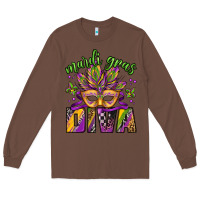 Chestnut mardi gras diva Long Sleeve Tee - Jasminsmagicworld