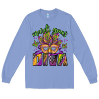 Colony Blue mardi gras diva Long Sleeve Tee - Jasminsmagicworld