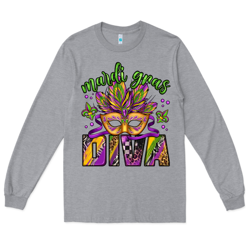Mardi Gras Diva Long Sleeve Tee by Jasminsmagicworld | Teevron