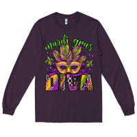 Plum mardi gras diva Long Sleeve Tee - Jasminsmagicworld