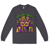 Smoke mardi gras diva Long Sleeve Tee - Jasminsmagicworld