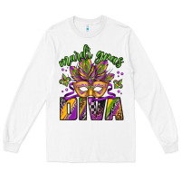 White mardi gras diva Long Sleeve Tee - Jasminsmagicworld