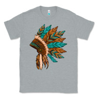 Heather Grey native american indian headdress Classic Tee - Artiststas