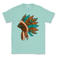 Seafoam native american indian headdress Classic Tee - Artiststas