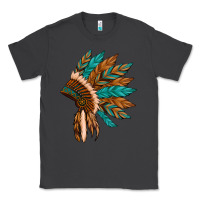 Smoke native american indian headdress Classic Tee - Artiststas