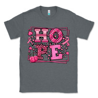 Charcoal Heather Hope Breast Cancer Awareness Fall Classic Tee - LillyAllenDesigns
