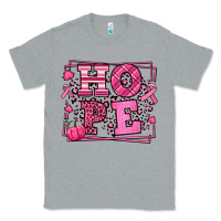 Heather Grey Hope Breast Cancer Awareness Fall Classic Tee - LillyAllenDesigns