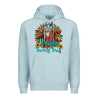 Blue Mist happy turkey day sunflower Premium Hoodie - RanaPortraitStore