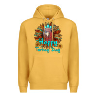 Mustard happy turkey day sunflower Premium Hoodie - RanaPortraitStore