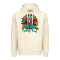 Sandshell happy turkey day sunflower Premium Hoodie - RanaPortraitStore