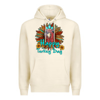Tofu happy turkey day sunflower Premium Hoodie - RanaPortraitStore