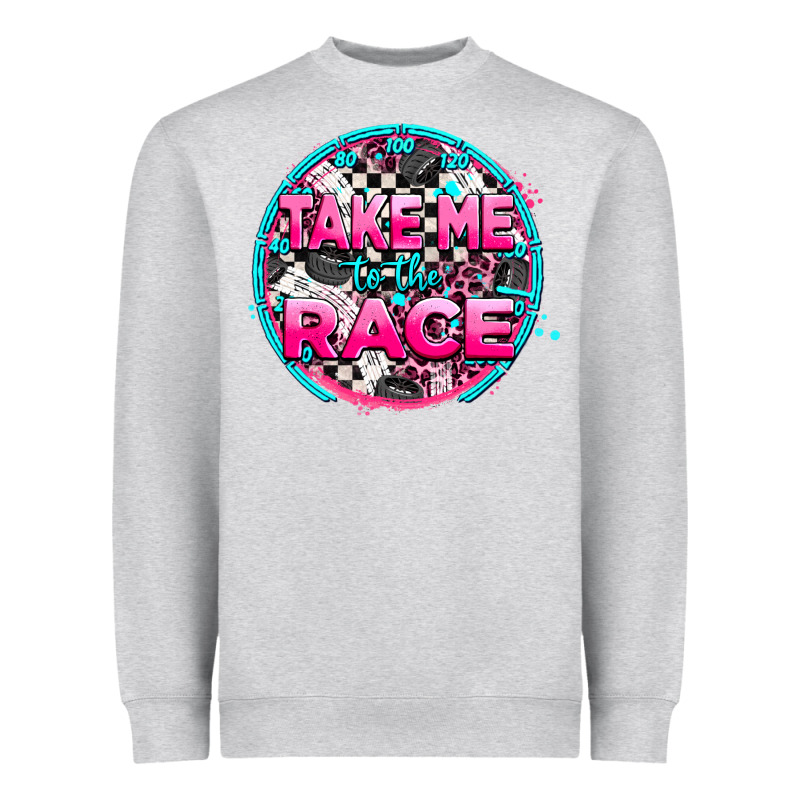 Take Me To The Race Heavyweight Sweatshirt by AdoDesignShop | Teevron