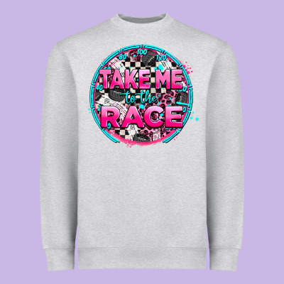 Take Me To The Race Heavyweight Sweatshirt Designed By Adodesignshop
