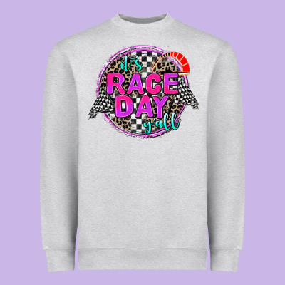 It's Race Day Y'all Heavyweight Sweatshirt Designed By Adodesignshop