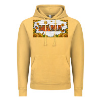 Vintage Mustard sunflowers and butterflies mama license plate Vintage Hoodie - HRA Design Shop