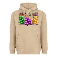 Mushroom mardi gras bead dogs Heavyweight Hoodie - LillyAllenDesigns
