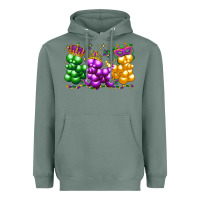 Sage mardi gras bead dogs Heavyweight Hoodie - LillyAllenDesigns