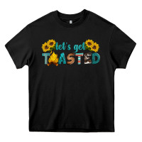 Black let's get toasted Heavy Core Tee - Artiststas