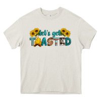Cream let's get toasted Heavy Core Tee - Artiststas