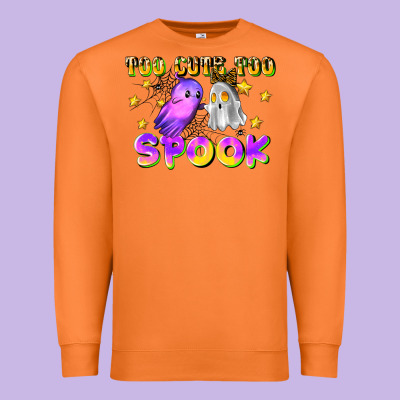 Too Cute Too Spook Premium Sweatshirt Designed By Lillyallendesigns