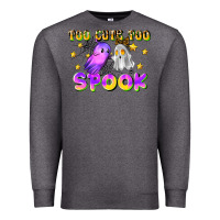 Charcoal Heather too cute too spook Premium Sweatshirt - LillyAllenDesigns