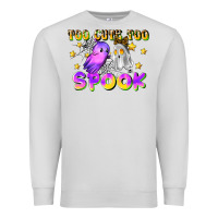 Dove Grey too cute too spook Premium Sweatshirt - LillyAllenDesigns