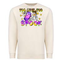 Sandshell too cute too spook Premium Sweatshirt - LillyAllenDesigns