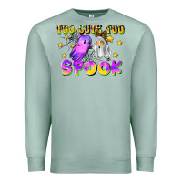 Seafoam too cute too spook Premium Sweatshirt - LillyAllenDesigns