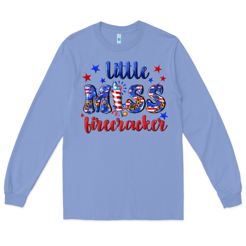 Little Miss Firecracker Long Sleeve Tee by NancyCooperArtShop | Teevron