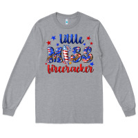 Heather Grey little miss firecracker Long Sleeve Tee - NancyCooperArtShop
