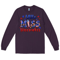 Plum little miss firecracker Long Sleeve Tee - NancyCooperArtShop