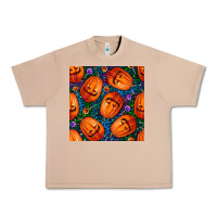 Burro halloween pumpkin and candy seamless pattern Urban Heavy Tee - BundleAndBundleShop
