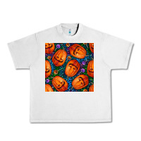Lunar Rock halloween pumpkin and candy seamless pattern Urban Heavy Tee - BundleAndBundleShop
