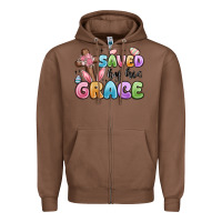 Chestnut saved by his grace Zipper Hoodie - MaliasSmallBusiness