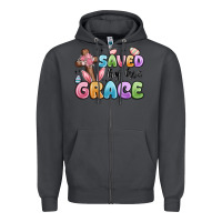 Smoke saved by his grace Zipper Hoodie - MaliasSmallBusiness