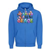 True Royal saved by his grace Zipper Hoodie - MaliasSmallBusiness