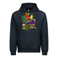 Navy louisiana map american flag mardi gras Urban Hoodie - CowGirlArtShop