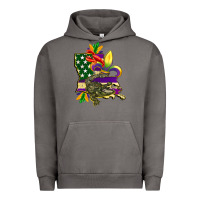Pigment Tornado louisiana map american flag mardi gras Urban Hoodie - CowGirlArtShop