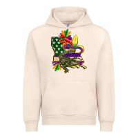 Sandshell louisiana map american flag mardi gras Urban Hoodie - CowGirlArtShop