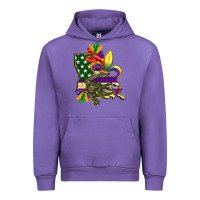Tulip louisiana map american flag mardi gras Urban Hoodie - CowGirlArtShop