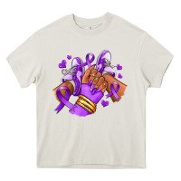 Cream domestic violence afro girl sneakers Heavy Core Tee - RanaPortraitStore
