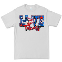 Dove Grey love texas map Premium Tee - Zillion Design Studio