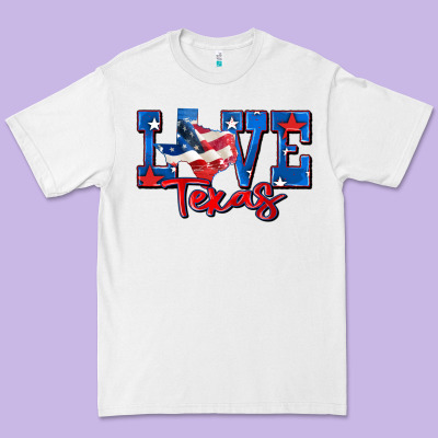 Love Texas Map Premium Tee Designed By Zillion Design Studio