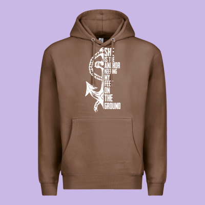 She Is The Anchor Keeping My Feet On The Ground Premium Hoodie Designed By Bettercallsaul