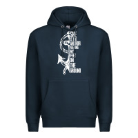 Navy she is the anchor keeping my feet on the ground Premium Hoodie - Bettercallsaul