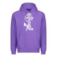 Purple she is the anchor keeping my feet on the ground Premium Hoodie - Bettercallsaul