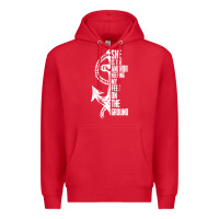Red she is the anchor keeping my feet on the ground Premium Hoodie - Bettercallsaul
