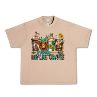 Burro moody before coffee longhaired cow coffee Urban Heavy Tee - Jasminsmagicworld